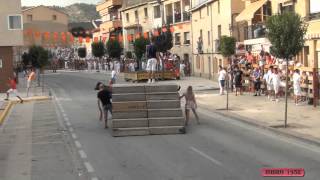 1º VAQUILLAS POR LAS CALLES DE VALTIERRA NAVARRA 19082012 [upl. by Nipha]