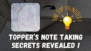 How to make NOTES in MDCAT  Shortlisting  TOPPER’S Notetaking Secrets Revealed  📚 [upl. by Esinyt]