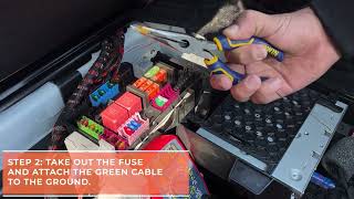 REXING  HOW TO INSTALL THE HARDWIRE KIT REARVIEW MIRROR DASHCAM [upl. by Scrogan]