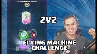 CLASH ROYALE 2V2 FLYING MACHINE CHALLENGE  MAMY LEGENDE [upl. by Moser]