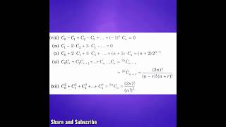 Imp results of Binomial Coeff  Properties of Binomial Coefficient IMP for JEE Mains and Advanced [upl. by Eddy429]