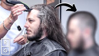 Perfect Layered Mens Haircut Tutorial  TheSalonGuy [upl. by Winslow]