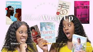 March Wrap Up 📚✨️  BookTube  JasmineeGeeBooks [upl. by Ori]