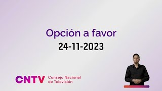 Franja Plebiscito Constitucional Opción a favor 24112023 [upl. by Purvis122]