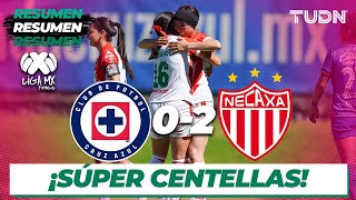 Resumen y goles  Cruz Azul 02 Necaxa  Liga Mx Femenil  CL2024 J1  TUDN [upl. by Niowtna]