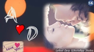 A Love D Letter WhatsApp Status  A💞D Name  A💞D Naam  A💞D Alphabet  A Love D  WhatsApp Status [upl. by Wileen]