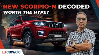 Mahindra Scorpio N 2022 Decoded  Worth The Hype  CarWale [upl. by Nesmat]