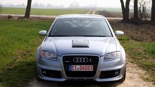 MTM Supercharged B7 Audi RS4 Clubsport Launch 8250 RPM Crazy Insane sound [upl. by Icart]