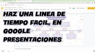 USO DE GOOGLE PRESENTACIONES  LINEA DE TIEMPO 🤍 Moasweetx [upl. by Susanetta]