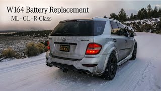 Mercedes MLGLR Battery Change  Simple DIY  W164W251 [upl. by Berny]