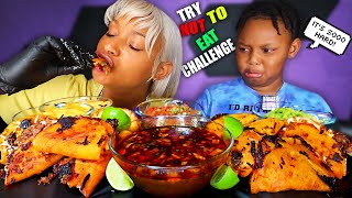 TRY NOT TO EAT JUICIEST BIRRIA QUESO TACOS AND CONSOME MEXICAN TACO MUKBANG CHALLENGE QUEEN BEAST [upl. by Valdes]