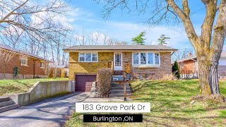 183 Grove Park Drive Burlington Ontario [upl. by Baelbeer]