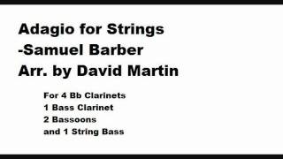 Adagio for Strings Arranged for Small Wind Ensemble [upl. by Yrakcaz]