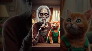 Grandma’s Zombie Transformation Will the Kitten Step Up kittten ai cats catvideos cat [upl. by Boleslaw966]