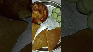 Puri bataka nu shaak recipe puri shaak [upl. by Notgnirrab786]