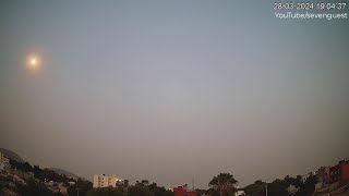 Timelapse Mexico City CDMX  Meteorito o Bólido vel real y a 15 28MAR24 1904 hrs ORIENTE [upl. by Alvy]