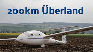 Segelfliegen  200km Überlandflug  Außenlandung  Segelflugausbildung [upl. by Lebasile]