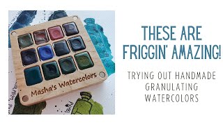 The Best Handmade Granulating Watercolors Ive Ever Seen [upl. by Vania]