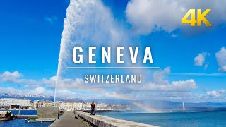 Geneva Switzerland 🇨🇭 4K Switzerland’s most international city places to visit [upl. by Imer]