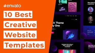 10 Best Creative Website Design Templates 2021 [upl. by Ayak269]