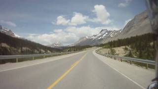 Motorcycling the Icefields Parkway Alberta [upl. by Nek72]