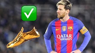 Lionel Messi Goals  Golden Shoe Winner  2017 HD [upl. by Eamon191]