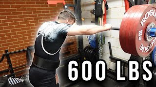 600lbs Dad Strength Squat [upl. by Aleik]