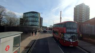 London BUS Ride 🇬🇧 Route 473  STRATFORD to NORTH WOOLWICH via Plaistow Station London City Airport [upl. by Maharg533]