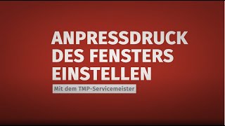 Fenster Anpressdruck einstellen  so gehts [upl. by Nidia280]