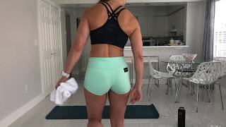 Jen Widerstrom  In Home Bodyweight Strength Workout  4 LEGS [upl. by Runkle]