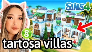 building wedding villas in Tartosa in the Sims 4 For Rent Around the World Build Series Episode 12 [upl. by Atnom]