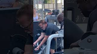 Arnold Schwarzenegger and Ronnie Coleman training at Golds Gym Venice California [upl. by Yajet]