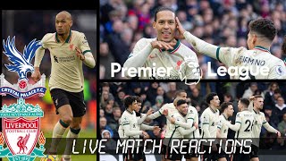 Controversial Jota Penalty wins it for Liverpool Crystal Palace 13 Liverpool FC LIVE Reactions [upl. by Atinahs]