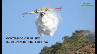 MONTEMAGGIORE BELSITO incendio alla riserva agosto 2020  prima parte [upl. by Nort838]