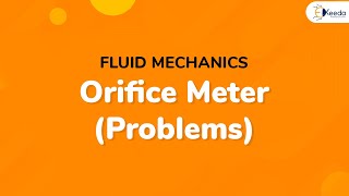 Orifice Meter Problems  Fluid Dynamics  Fluid Mechanics [upl. by Llertram]