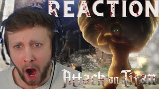 FINALLY Attack on Titan 1x13 REACTION [upl. by Kyl436]