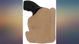 Barsony New Natural Tan Leather Pocket Holster for 2quot SnubNose 38 357 Revolvers review [upl. by Akemej]