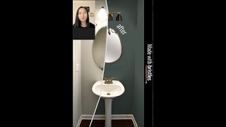 Bristles Tutorial  DIY Powder Room Refresh [upl. by Gabriellia794]