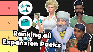 Ranking All Sims 4 Expansion Packs aside from For Rent lol [upl. by Refotsirc]