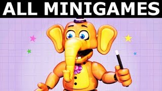 FNAF 6  All Pizzeria Minigames Freddy Fazbears Pizzeria Simulator No Commentary Gameplay [upl. by Catina990]