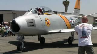 F86 Sabre Jet start up HD [upl. by Austen]