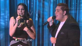 Jessie J and Tom Bleasby singing Flashlight [upl. by Ainnet]