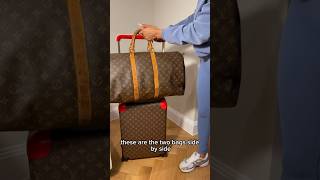 Louis Vuitton keepall 55 VS 45 ✈️ travelbag keepall louisvuitton luggage [upl. by Oderfla]