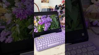 Keyboard Janduu💜💜💜 REVIEW Keyboard Logitech K380 keyboard review aesthetic tools gadget [upl. by Sisak]