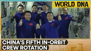 Chinas Space Station Set for Fifth InOrbit Crew Rotation  World DNA  WION [upl. by Tati]