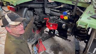 Modifying the PTO and fitting a Rockinger hitch on a Unimog 421 [upl. by Rustie]