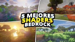 ✨LOS 5 MEJORES SHADERS para MINECRAFT PE 120 GAMA BAJA MEDIA y ALTA TOP SHADERS PE [upl. by Jane]