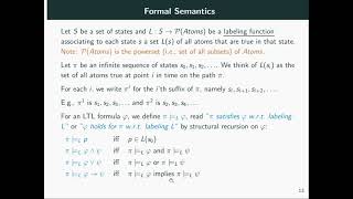 Introduction to LTL Part 5 Formal Semantics [upl. by Nnaeirb]