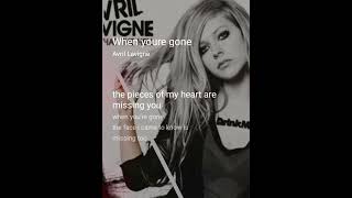 When Youre Gone Karaoke Avril Lavigne [upl. by Franny670]