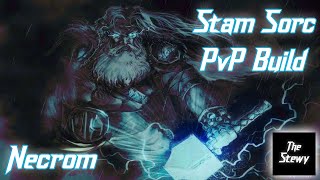 OP Stam Sorc PvP Build with Gameplay  ESO PvP  Necrom u39 [upl. by Akselav]